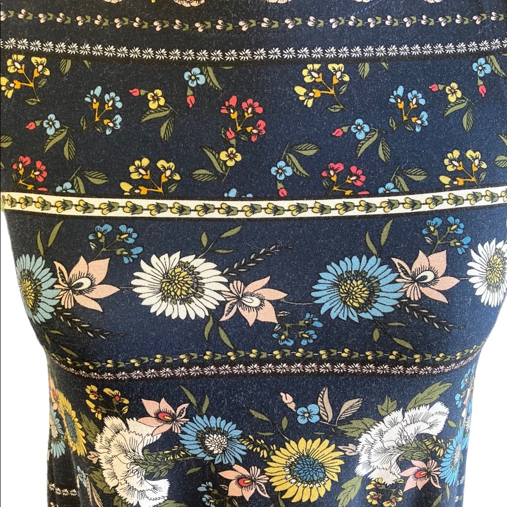 Loft Floral Petite Sleeveless Dress - Picture 3 of 6